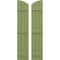 Ekena Millwork Americraft 3-Board (3 Batten) Wood Joined Board-n-Batten Shutters w/Ellipt Top, ARW401BE311X77MGH, PR ARW401BE311X77MGH - alternate 1